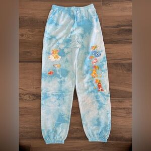 BSR by Samii Ryan Care Bears Blue Tie Dye Jogger Sweatpants